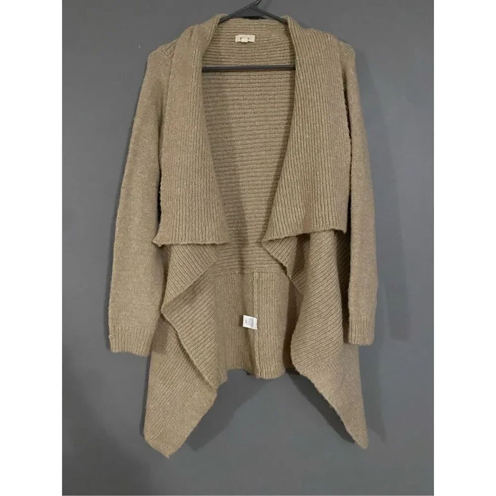Debut Open Front Knit Irregular Hem Cardigan Size Small/Medium